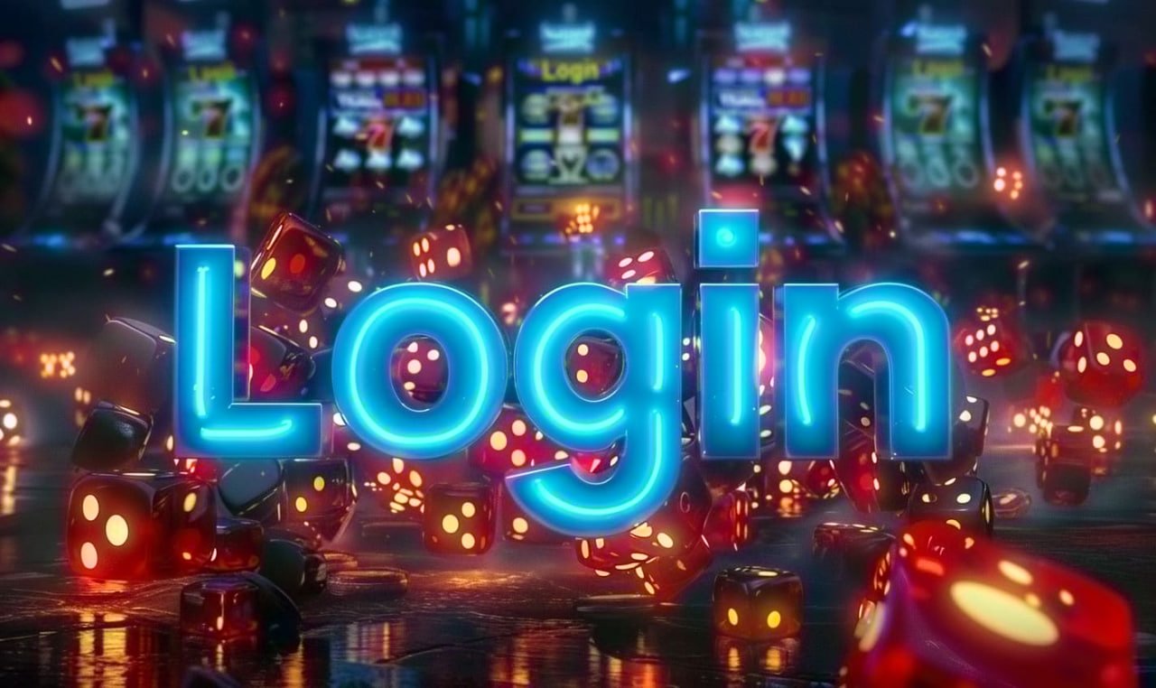 Pemain memakai perangkat mobile dengan tampilan game virtual modern